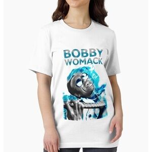 Bobby Womack Print White Unisex T-Shirt